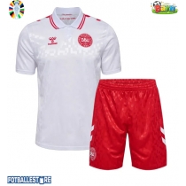 Danmark Bortedraktsett Barn EM 2024 Kortermet (+ Korte bukser)